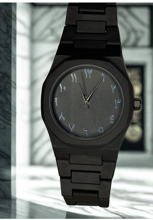 BLACK Arabic Aura watch